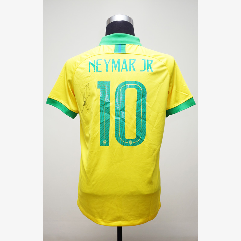 ネイマール直筆サイン入りブラジル代表2018ホームユニフォーム