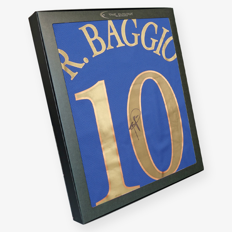 バッジョ直筆サイン入りイタリア代表2004ホームユニフォーム